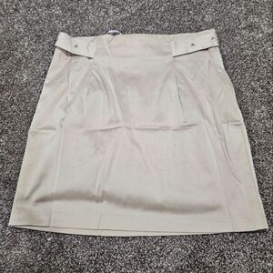 382 Satin Feel Cream Skirt​